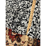 Michael Kors Collection Black White Floral Cotton Shirt Dress Ruffle Hem Size 0 Photo 4
