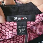 Style & Co  Paisley Print Long Sleeve Sweater Swing Dress Size XL Photo 4