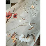 Allegra K  ruffled floral layered tiered chiffon smocked waist dress size xs Photo 4