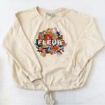 Anthropologie Fleur Tie-Waist Graphic Sweatshirt Size S Photo 1