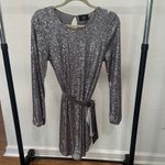 VICI Metallic Sequin Long Sleeve Dress Photo 2