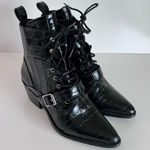 ALLSAINTS  Women's Katy Croc-Embossed Boots Photo 0