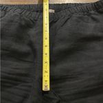 J.Jill  Black Cropped 100% Linen Pants Size Small Petite Photo 5