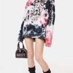 Ed Hardy  Black and Pink Graphic Hoodie Photo 2