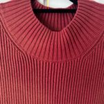 Anthropologie Mock-Neck Tie-Waist Sweater Mini Dress, Size L Photo 10