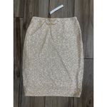 Susana Monaco NWT Sequin High Waist Pencil Skirt in Belgian Creme Sz XL $149 Photo 2