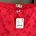 Free People NWT Intimately Full Bloom Capris in Poppy Red Photo 4
