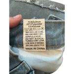 Women’s Distressed Flare Bottom Light Washed Distress Jeans Size Large Blue Photo 6