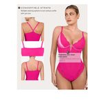 NWT Popilush Hot Pink Lace Shapewear Bodysuit Tummy Control XXL Photo 3