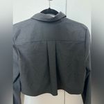 ZARA  NWT Crop Shirt Dark Grey Photo 6