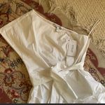 Derek Lam One Shoulder Cotton Poplin White Dress Photo 6