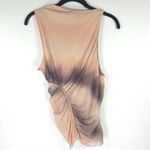 ZARA Asymmetrical Ruched MESH Sleeveless Stretch Lined Top 8030/427 LARGE NEW Photo 6