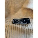 Bagatelle  ribbed‎ polo sweater top in almond womens size medium button down Photo 1