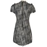 Kate Spade  Boucle Tweed Sheath Dress Women's 4 Fringe Lined Black White Textured Photo 5