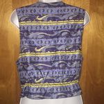 Arizona Jeans Like New Blue Arizona Leather Vest Size Medium Photo 2