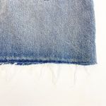 AGOLDE Palladium Hi Rise Denim Jean Western Mini Skirt: Renewal Blue Raw Hem Photo 11