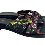 Ted Baker Ashina Black Floral Bow Slide Sandals Size 39 or US 8.5 Summer Slip-On Photo 7