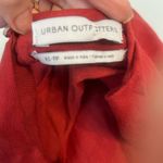 Urban Outfitters Suddenly Spring Red Linen Blend Ruffle Dress Photo 8