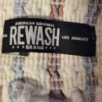 REWASH Striped‎ Boho Linen Blend Shorts Festival Beachy Coastal Resort Vacation Size S Photo 5