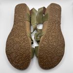Taos Womens Sandals Olive Green Leather Cork Comfort Strappy 11 Photo 3