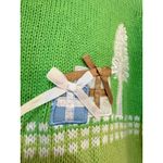 Tiara International Y2K Green Christmas Cardigan size medium Photo 3