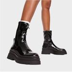 ALDO  NEW Bigshot Chunky boots in black patent Photo 2