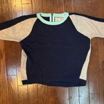 Field Flower by Wendi Reed Colorblock Raglan Sweater – Medium Blue Photo 5