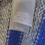 Liz Claiborne  Blue Gray Embroidered Deer Long Sleeve Pullover Sweater Large Photo 7