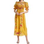 Farm Rio Flower Dream Floral Smocked Puff Sleeve Maxi Dress Photo 3