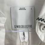 C/MEO COLLECTIVE C/MEO NWT Long Sleeve Belted Button Up White Contemporary Business Blouse Top Photo 8