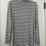 Daily Ritual Striped Top Women’s Medium Black Photo 5