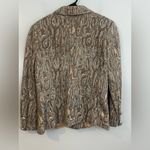 St. John Couture Marble Abstract Grey/Brown/Metallic Blazer/Jacket Size 8 Photo 6