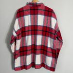 Lovers + Friends Revolve Kaianna Plaid Wool Shacket Women Large Red White Jacket Photo 11