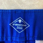 st. john's bay St John’s Bay Capris Pants Blue with some stretch 98% Cotton 2% Spandex Size 4P‎ Photo 1
