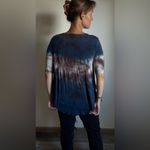 American Eagle Tie Dye Top Flowy Soft Round Hem Medium Photo 6