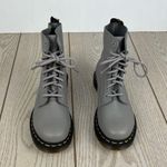 Dr. Martens 1460 Pascal Virginia Leather Boots L6/EUR37 Zinc Grey $170 Photo 2