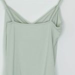 American Eagle NWT  Womens Ribbed Cinched V Neck Bodysuite Size S Green Stretch Photo 6