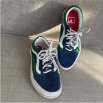 Vans  Blue and Green Skate Sneakers with Suede Canvas Photo 5