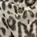 Guess Asymmetrical Leopard Sleeveless Chiffon Mini Dress Gray & Black XS Photo 6