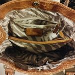 Anne Klein Alligator Alley Satchel Crocodile-Embossed Faux Leather Tote Brown Photo 4