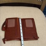 None Brown Leather Wallet Photo 1