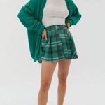 Urban Outfitters  Green Pleated Mini Skirt Photo 1