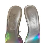 Nine West Y2K CLEAR RHINESTONE SILVER ‎ SPARKLE SANDALS HEELS SIZE 8. Photo 5