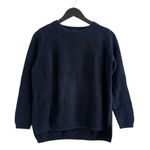 525 America  Navy Blue Cotton Knit Sweater Size X-Small Photo 0