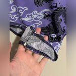 Rue 21 NWOT Purple, Black and White Dragon Graphic Bodysuit size XL Photo 7