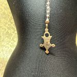 One of a kind lariat carnelian quartz tribal pendant Tuareg long Y necklace Silver Photo 3