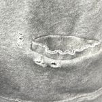 RTA Heathered Gray Distressed Fleece Lined Open Cardigan Sweater Top Size XS Photo 3