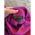 French Connection  bright Pink oversized mock neck ribbed sweater shirt L Photo 4