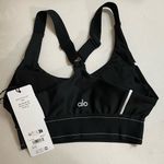 Alo Yoga NWT  Airlift Suit Up Removable Pads, adjustable straps Black & White XS Photo 8