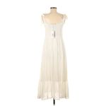 Reformation NWT  Nikita Midi in Ivory Tank Tie Straps Flounce Hem Dress 8 Photo 7
